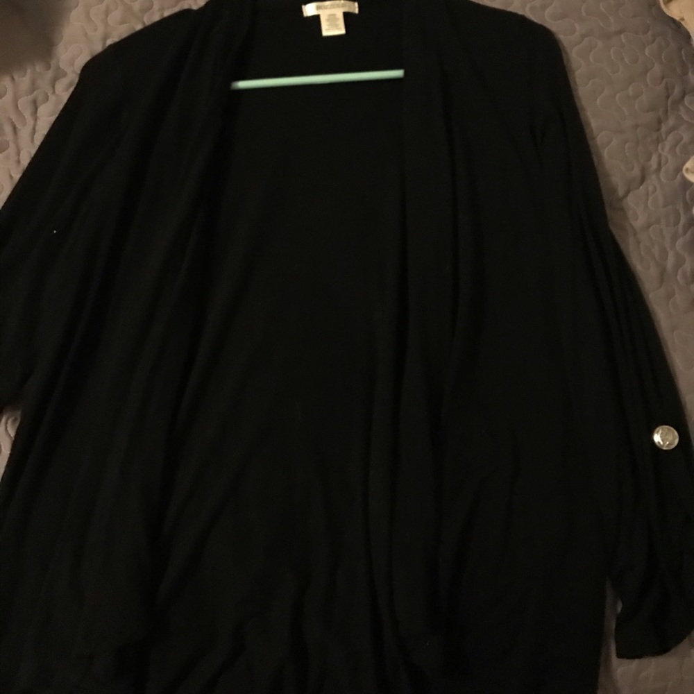 Black cardigan
